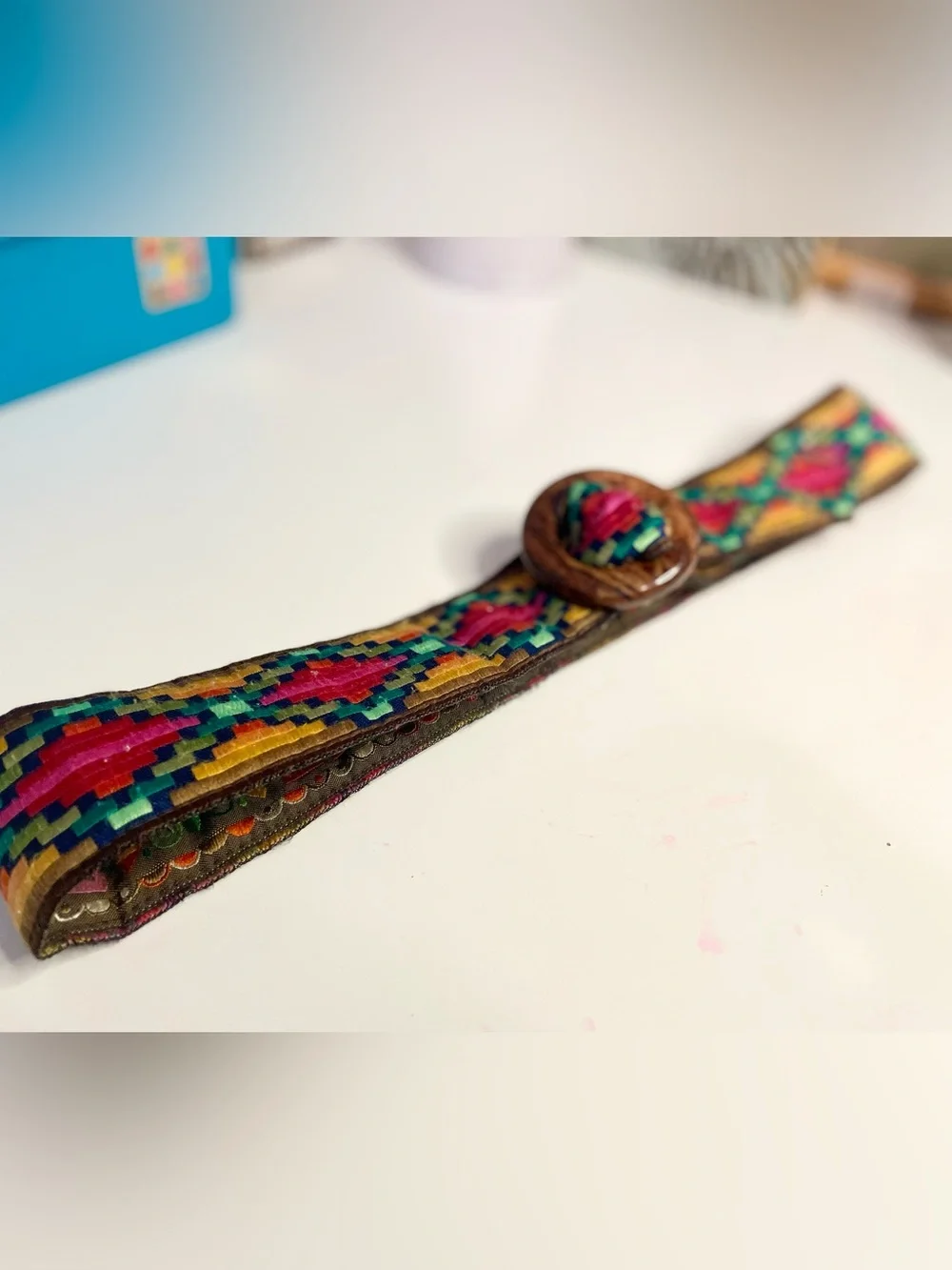 Embroidered Boho Belt - REVERSIBLE!